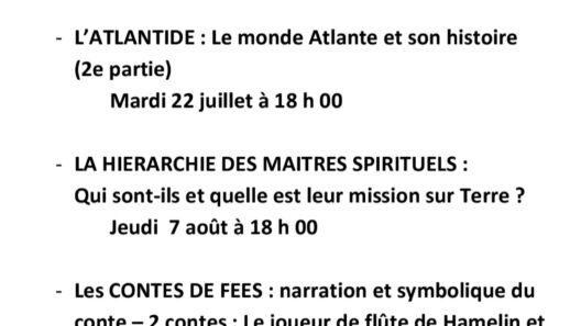 cycle de conférences